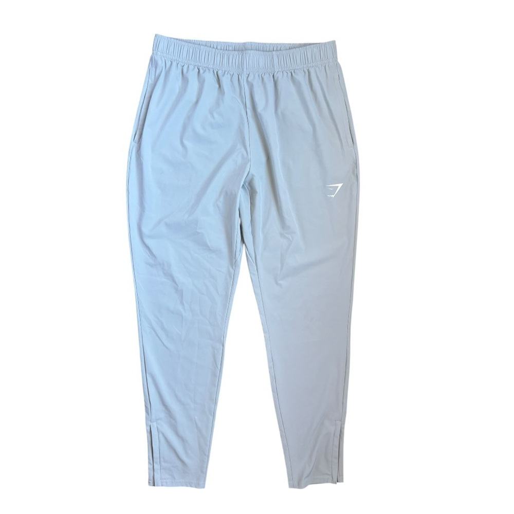 Gymshark Arrival Woven Joggers Light Grey Workouts Gym Size L Men’s
